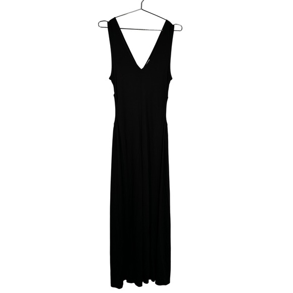 Madison The Label Dresses & Skirts - Madison The Label Melody Dress Black V-Neck Side Cut outs Ruched Maxi Large NEW‎